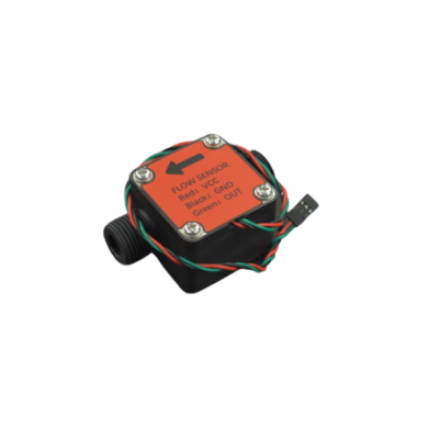An DFRobot Gravity Liquid Flow Sensor (G1/2)