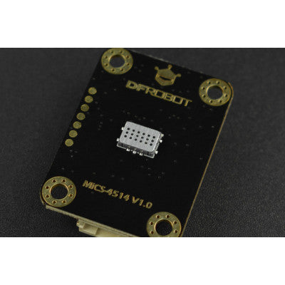 An DFRobot Gravity: MEMS Gas Sensor (CO, Alcohol, NO2 & NH3) I2C MiCS-4514