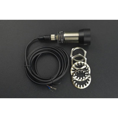 An DFRobot URM15 75KHZ Ultrasonic Sensor (30~500cm, RS485)