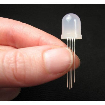 An Diffused RGB Common Anode LED 10mm Tricolor - 5 Pieces Pack