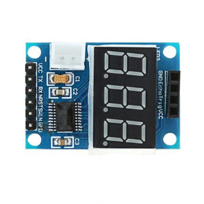 An Digital Display for HC-SR04 Ultrasonic Distance Sensor Module