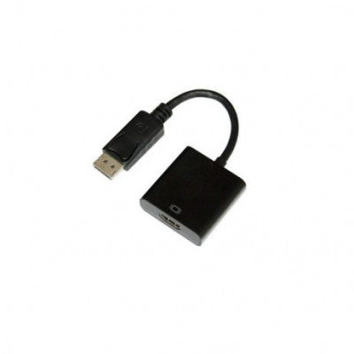 An Display Port to HDMI Adapter Black