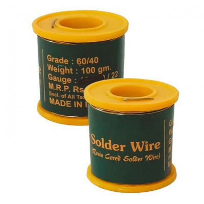 An DL 100gm 22 Gauge 60/40 Grade Rosin Cored Solder Wire
