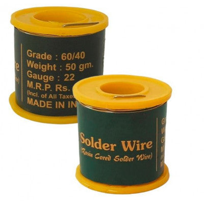 An DL 50gm 22 Gauge 60/40 Grade Rosin Cored Solder Wire