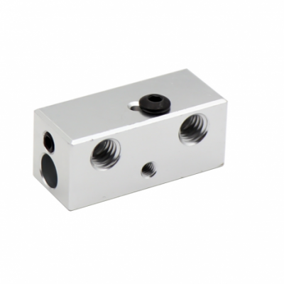 An Double Heater Block 2 in 1 out Multi Color For Extrusion 3D Printers Parts Aluminum 1.75mm