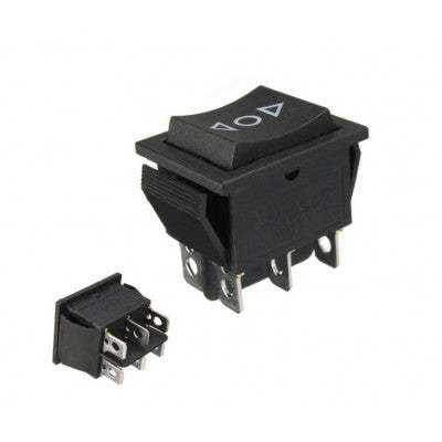 An DPDT Center Off Rocker Switch - Spring Action