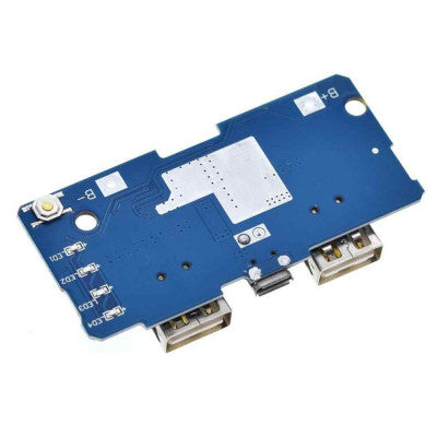 An Dual Micro USB 3.7v to 5V 2A Power Bank DIY 18650 LiPo Charger