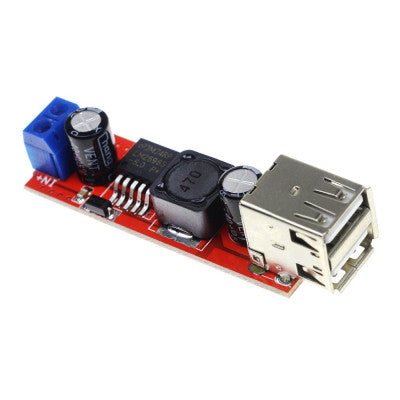 An Dual USB Output 9V / 12V / 24V / 36V Car Charger Switch 5V DC-DC Power Supply Module 3A Buck Regulator