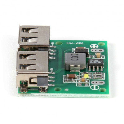 An Dual USB Output 9V-12V-24V to 5V 3A DC-DC Car Charging Voltage - Stabilizer Module