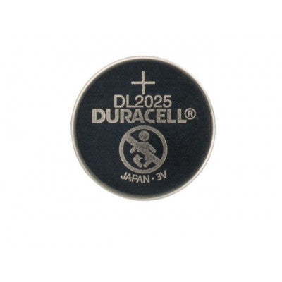 An Duracell DL2025 (CR2025) 3V 150mAh Lithium Coin Cell Battery