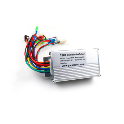 An E-Bike Motor Controller 6-inch 24V for Hub Motor 350W