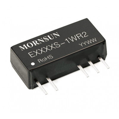 An E1212S-1WR2 Mornsun 12V to ±12V DC-DC Converter 1W Power Supply Module - Compact SIP Package