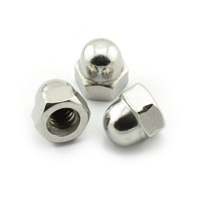 An M4 MS Dome Nut (Acorn Nut) - 10 Piece pack