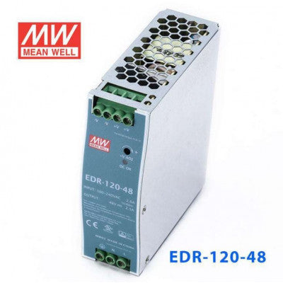 An EDR-120-48 Mean well SMPS - 48V 2.5A 120W Din Rail Metal Power Supply