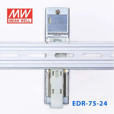 An EDR-75-24 Mean well SMPS - 24V 3.2A 76.8W Din Rail Metal Power Supply