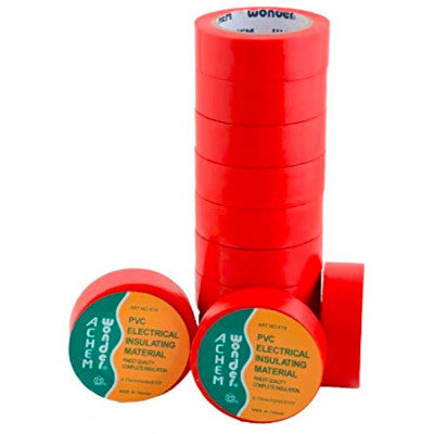 An Electrical PVC Insulating Tape - Red Color - 1 Piece Pack