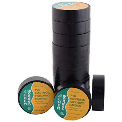 An Electrical PVC Insulating Tape - Black Color - 1 Piece Pack