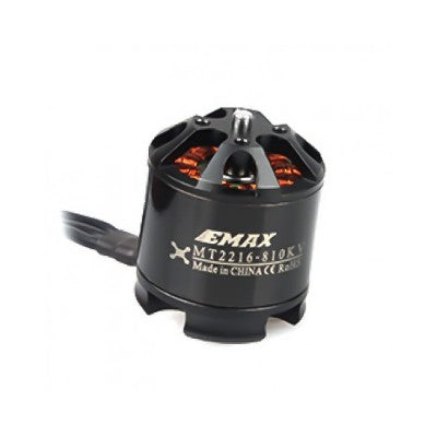 An EMAX MT2216 810KV Brushless DC Motor - Silver Cap (CCW Motor Rotation) with Prop1045 Combo (Original)