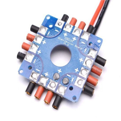 An ESC Power Distribution Board Soldered XT60 Plug and 3.5mm Banana Bullet Connectors For 250mm Multicopter FPV