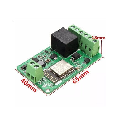 An ESP8266 10A DC 7-30V Network Relay WIFI Module