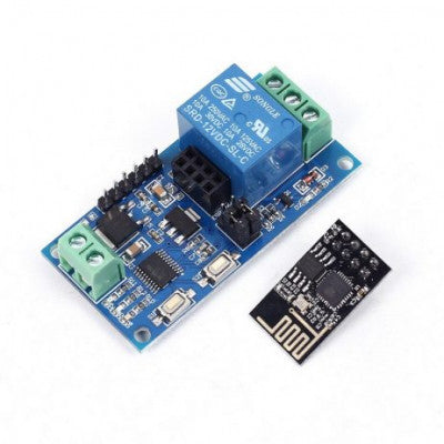 An ESP8266 ESP-01 12V 1 Channel WiFi Relay Module Things Smart Home Remote Control Switch