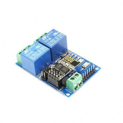 An ESP8266 ESP-01 5V 2 Channels WiFi Relay Module Things Smart Home Remote Control Switch