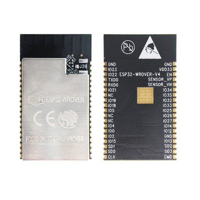 An Espressif ESP32-WROVER 8M 64Mbit Flash WiFi Bluetooth Module