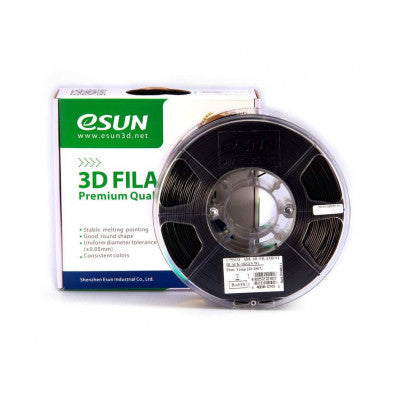 An eSun ABS+ 1.75mm 3D Printing Filament 1kg - Black