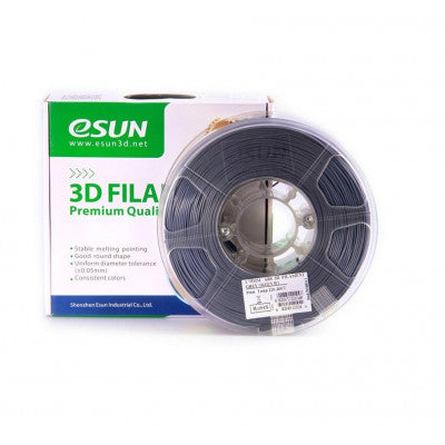 An eSun ABS+ 1.75mm 3D Printing Filament 1kg - Grey