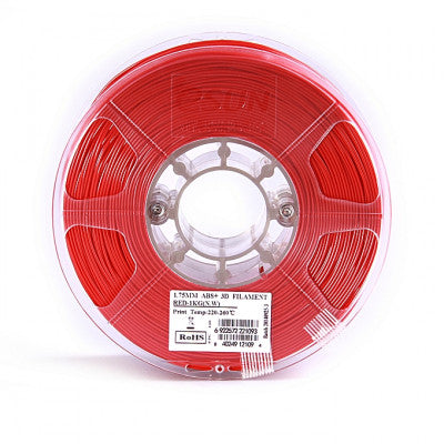 An eSun ABS+ 1.75mm 3D Printing Filament 1kg - Red