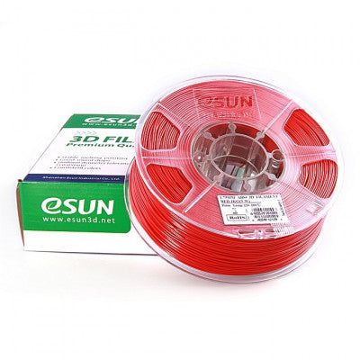 An eSun ABS+ 1.75mm 3D Printing Filament 1kg - Red