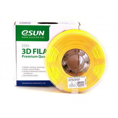 An eSun ABS+ 1.75mm 3D Printing Filament 1kg - Yellow