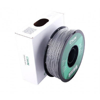 An eSun ABS+ 3D Printing Filament-Silver