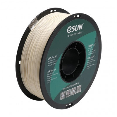 An eSun ePLA-LW 1.75mm 3D Printing Filament 1kg-Natural