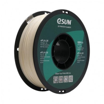 An eSun ePLA-LW 1.75mm 3D Printing Filament 1kg-Natural