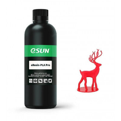 An eSun eResin-PLA Pro-Red