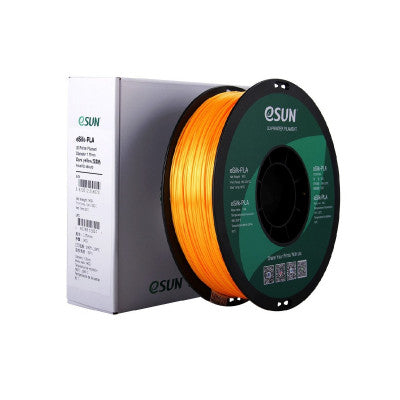 An eSun eSilk-PLA 3D Printing Filament-Dark Yellow