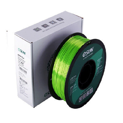 An eSun eSilk-PLA 3D Printing Filament-Lime