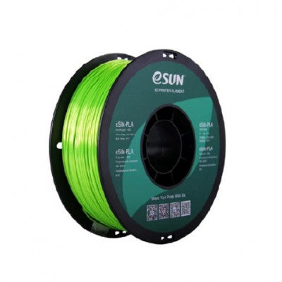 An eSun eSilk-PLA 3D Printing Filament-Lime