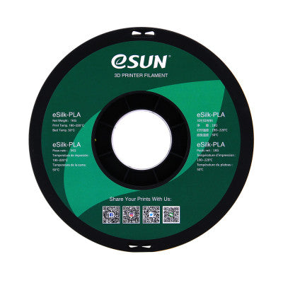 An eSun eSilk PLA Filament 1.75mm 1Kg-Yellow