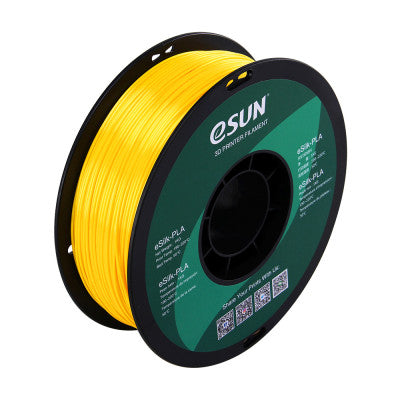 An eSun eSilk PLA Filament 1.75mm 1Kg-Yellow