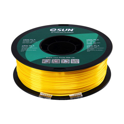 An eSun eSilk PLA Filament 1.75mm 1Kg-Yellow