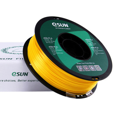 An eSun eSilk PLA Filament 1.75mm 1Kg-Yellow