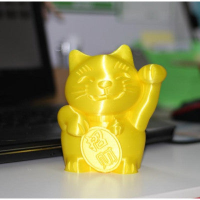 An eSun eSilk PLA Filament 1.75mm 1Kg-Yellow