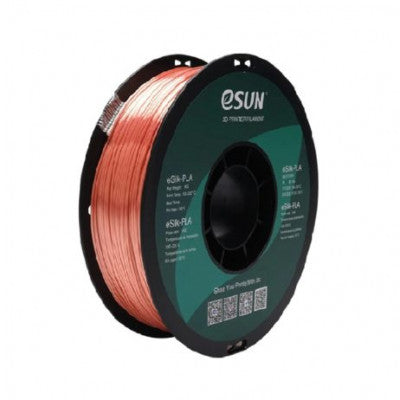 An eSun eSilk-PLA (metal color ) 3D Printing Filament-Rose Gold