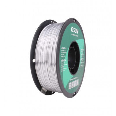 An eSUN eSilk-PLA-Silver-1kg/spool