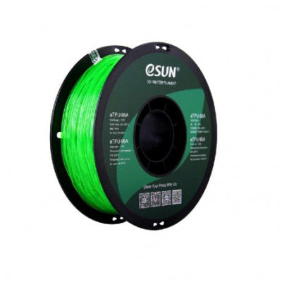 An eSUN eTPU-95A-Transparent Green-1kg/spool