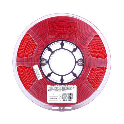 An eSun PETG 1.75mm 3D Printing Filament 1kg - Solid Red