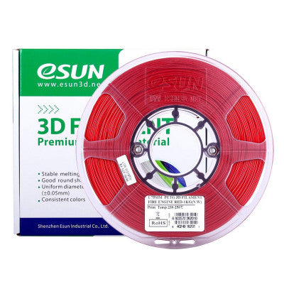 An eSun PETG 1.75mm 3D Printing Filament 1kg - Solid Red