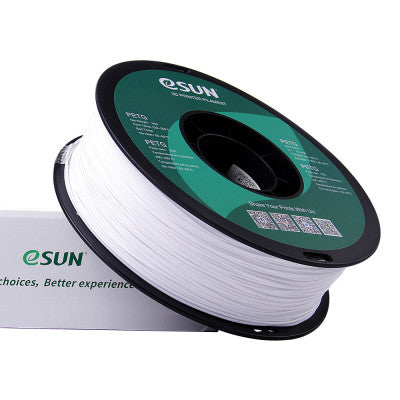 An eSun PETG 1.75mm 3D Printing Filament 1kg - Solid White